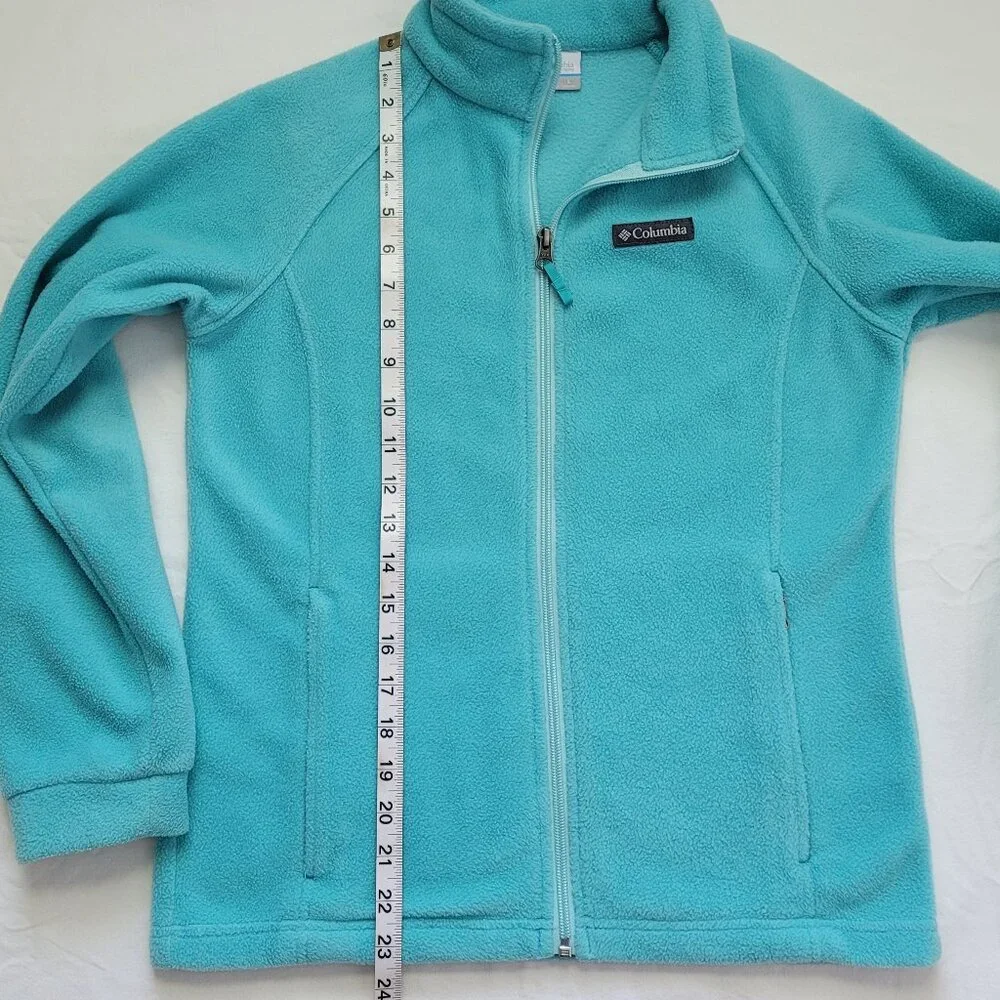 Columbia Kids Full-Zip Fleece Jacket Teal Large Minimalist